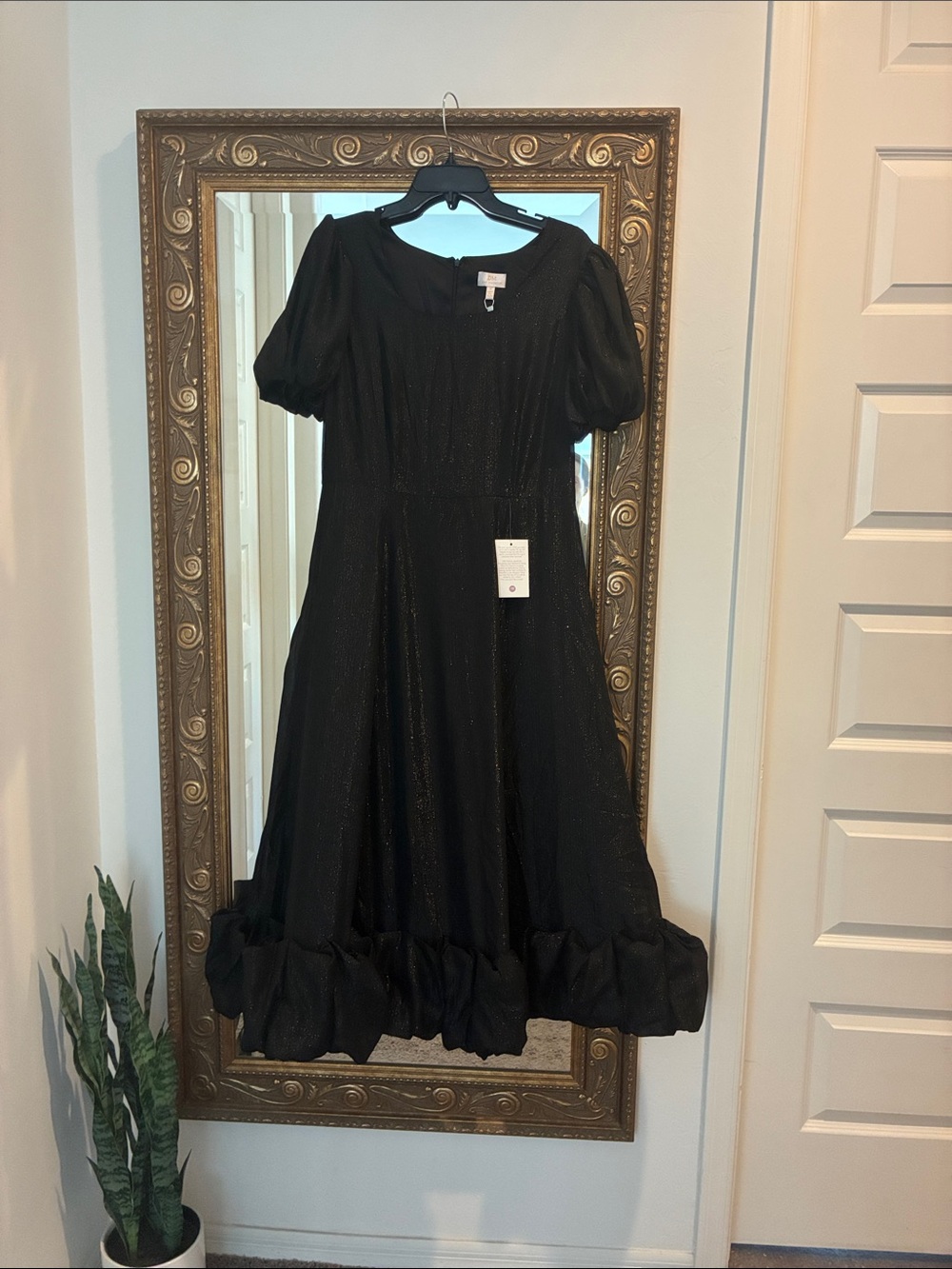 NWT DM fashion Chantelle black gown